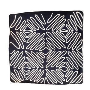 Celerie Kemble designer 18"X18" pillow cover navy cotton rope design coastal
